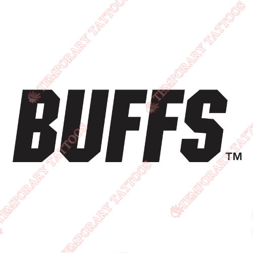Colorado Buffaloes Customize Temporary Tattoos Stickers NO.4172